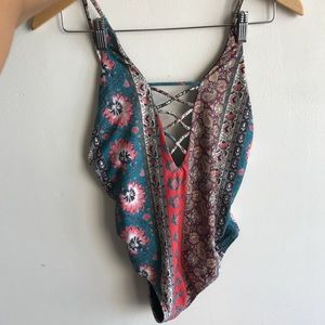 Billabong print one piece
